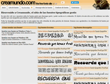 Tablet Screenshot of creamundo.com